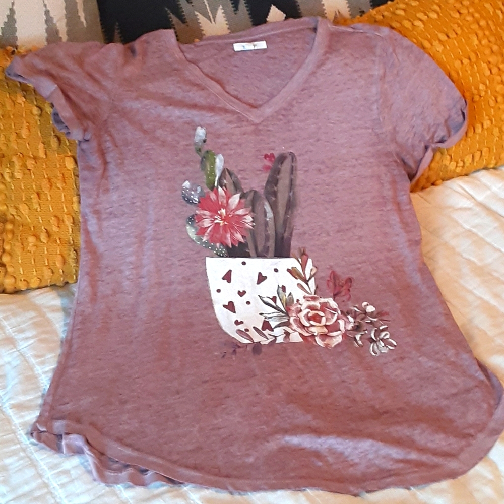 Maurices Cactus and Succulent Tshirt - Picture 1 of 3